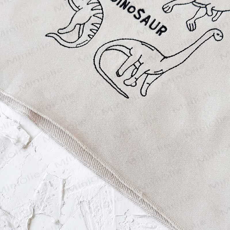 DINOSAUR Baby Junge Beige 2-teiliges Gestickt Set - image 9