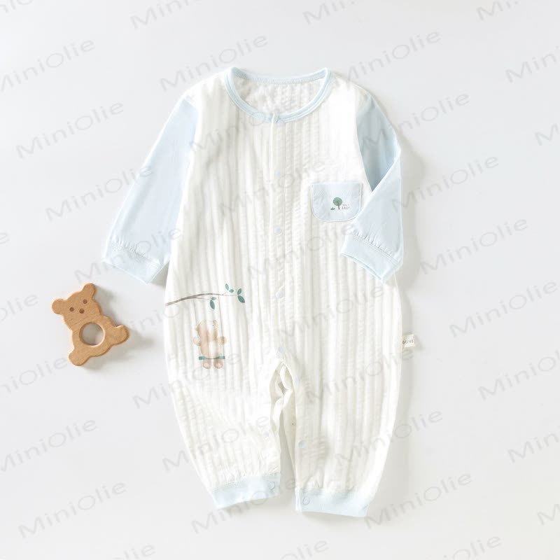 Baby Bär mit Pyjama - Blau - 18-24M - image 3