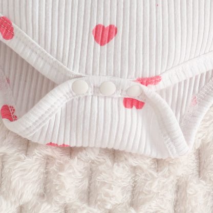 Zweiteiliges Set aus Cord Bodysuit und Overalls für Baby mit Schleife - image 17