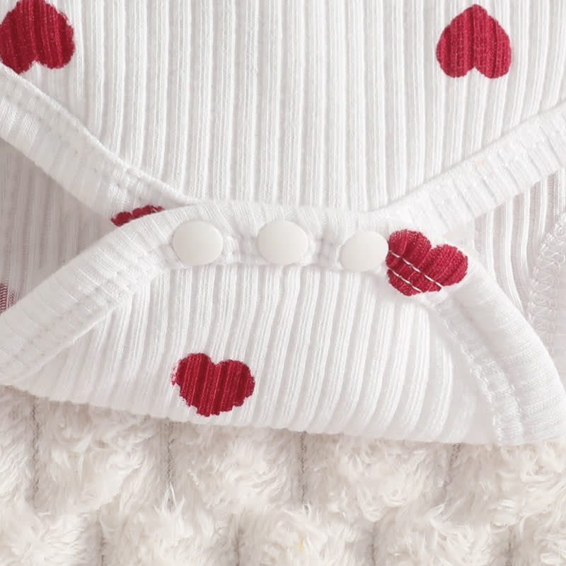 Zweiteiliges Set aus Cord Bodysuit und Overalls für Baby mit Schleife - image 12