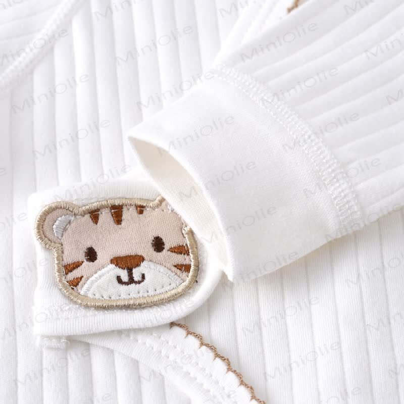 Baby Tiger Klettverschluss Neugeboren Pyjama Strampler - image 3