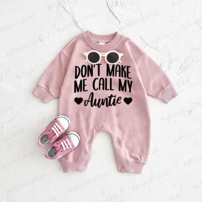 DON'T MAKE ME CALL MY AUNTIE Strampler Baby Rosa - Rosa - 2-3J - image 1