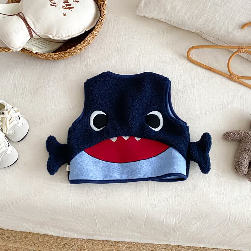 Oberbekleidung Weste mit Cartoon-Motiv für Baby und Jungen - Marineblau - 5-7J - image 2