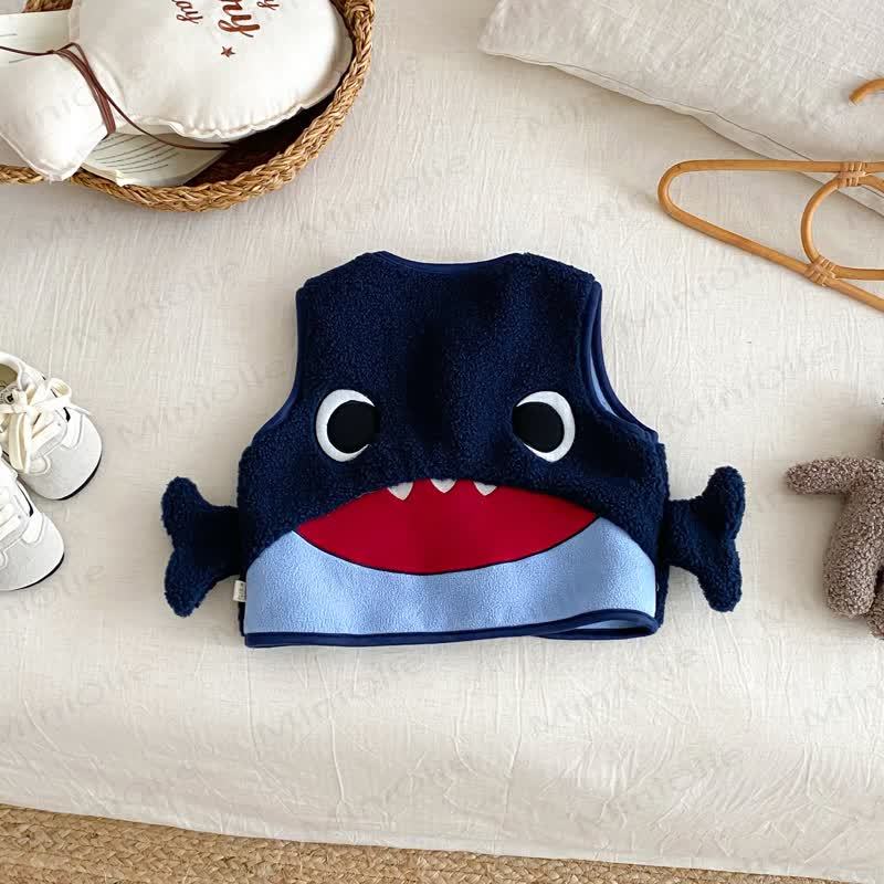 Oberbekleidung Weste mit Cartoon-Motiv für Baby und Jungen - Marineblau - 5-7J - image 2