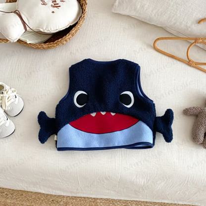 Oberbekleidung Weste mit Cartoon-Motiv für Baby und Jungen - Marineblau - 5-7J - image 2