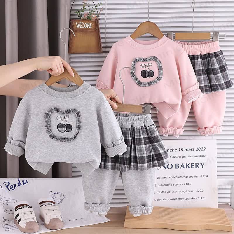 2-teiliges Set für Baby und Kleinkind, Plaid , Liebe - image 1