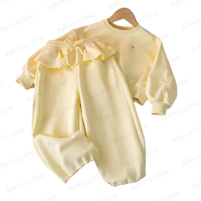 M Kleinkind Kind Einfarbig Lace -2-teiliges Set - image 3