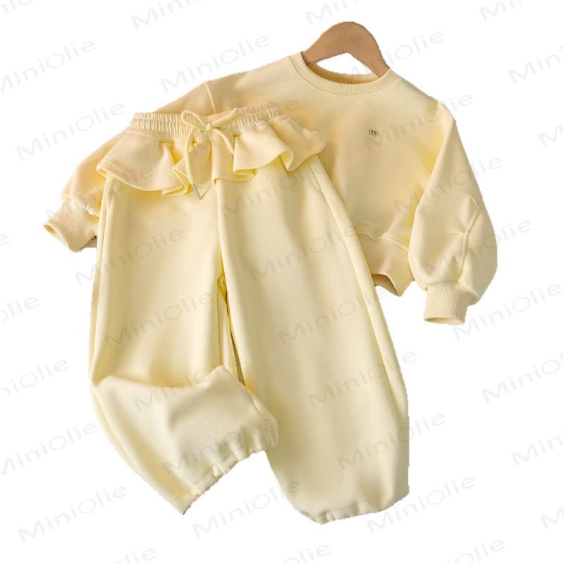 M Kleinkind Kind Einfarbig Lace -2-teiliges Set - image 3