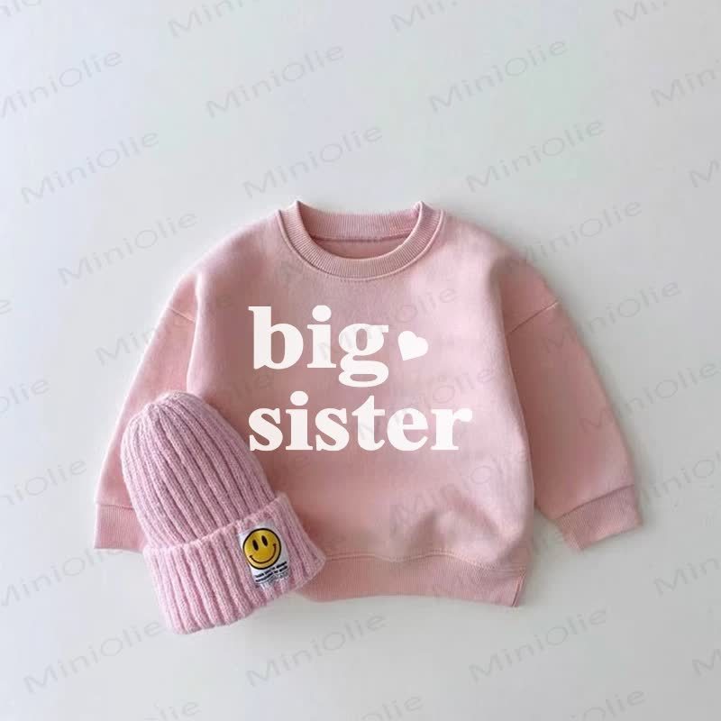 BIG SISTER Baby Mädchen Rosa Sweatshirt - Rosa - 2-3J - image 1