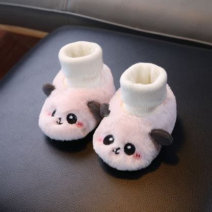 Baby Panda Vlies Schuhe - Rosa - 6-12M - image 7