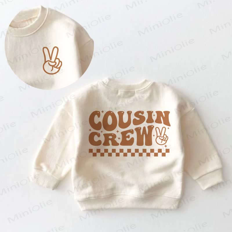 COUSIN CREW Baby Kleinkind Sweatshirt - Creme - 3-5J - image 1