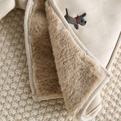 Baby Dackel- Vlies - Gestickt Cartoon- Strampler - image 6