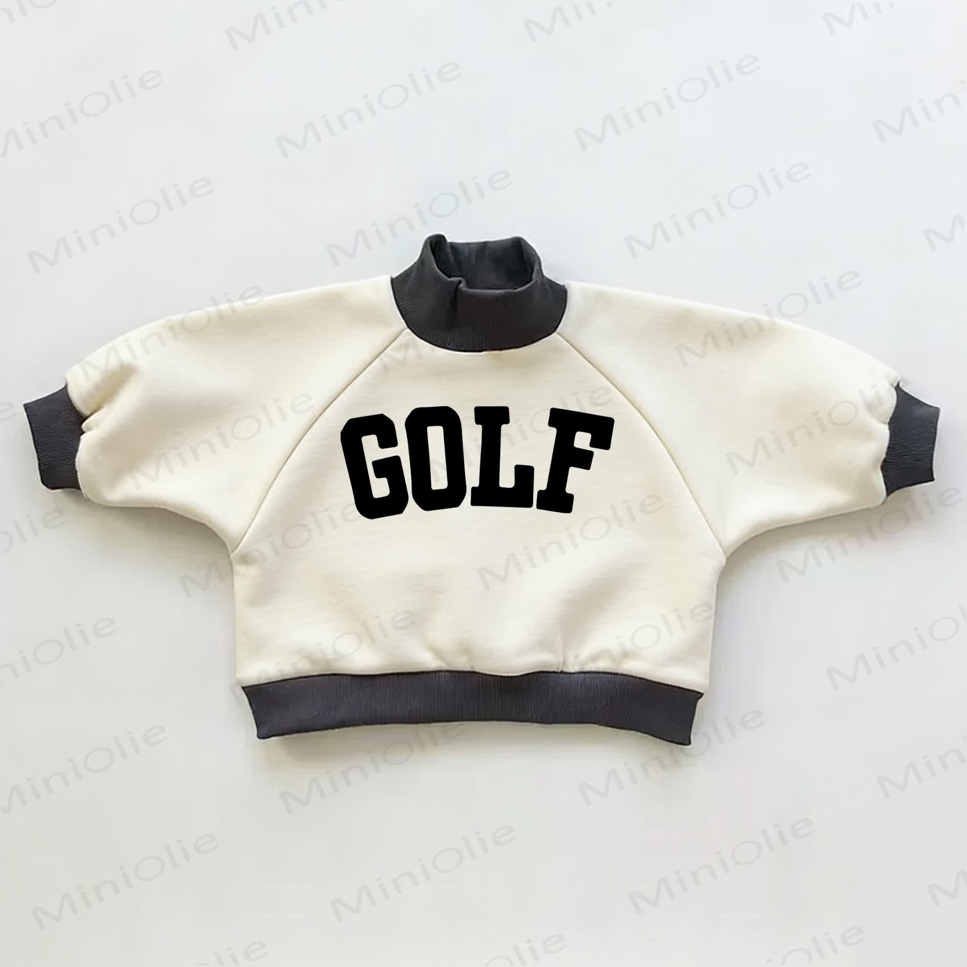 GOLF Baby Kleinkind Farbblock Sweatshirt - Beige & Schwarz - 3-5J - image 1