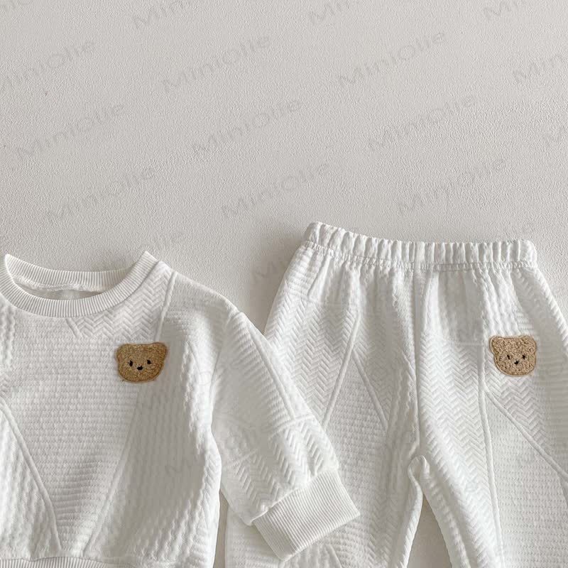 Baby Jungen- Bär -2-teiliges weißes Set - image 9
