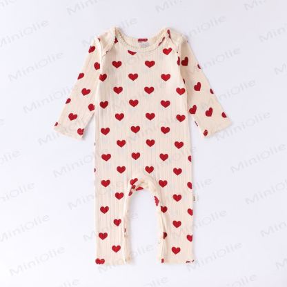 Baby Strampler mit Print für Neugeboren - Aprikose - 18-24M - image 2