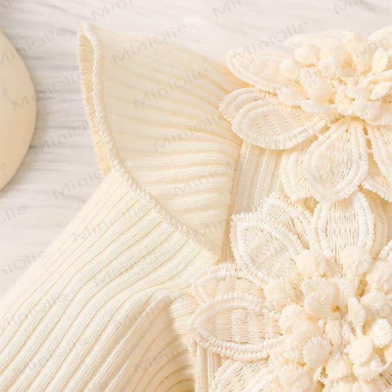Baby Mädchen Schleife Blume Flügelärmel Lace - Strampler - image 22