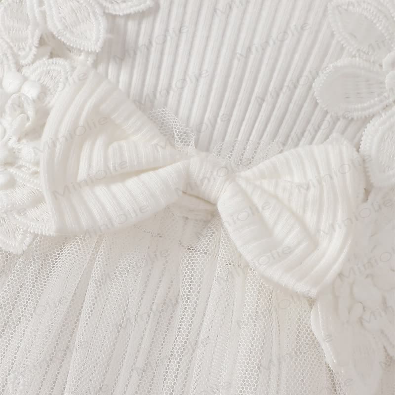 Baby Mädchen Schleife Blume Flügelärmel Lace - Strampler - image 27