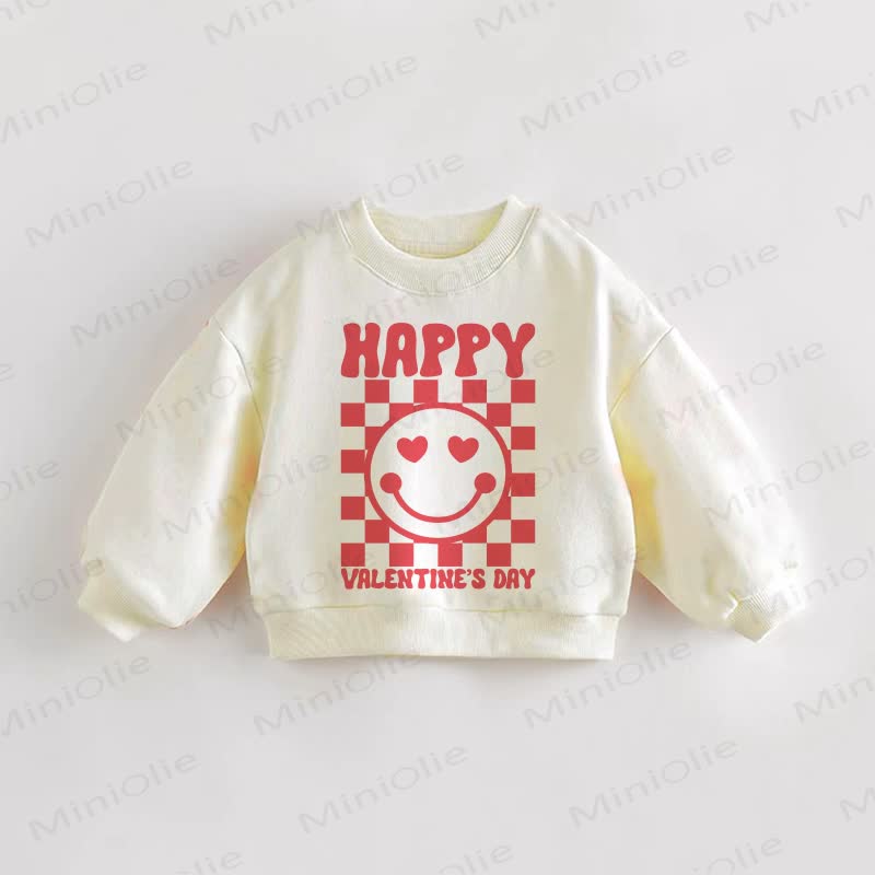 HAPPY VALENTINE'S DAY Baby Sweatshirt - Creme - 3-5J - image 1