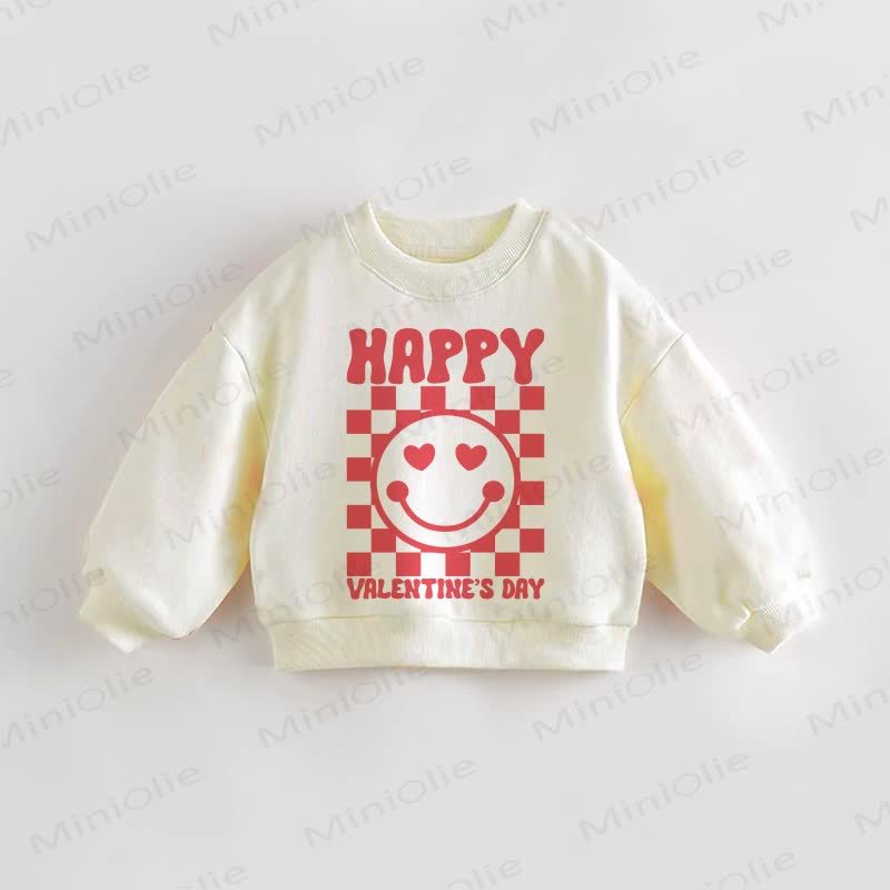 HAPPY VALENTINE'S DAY Baby Sweatshirt - Creme - 3-5J - image 1
