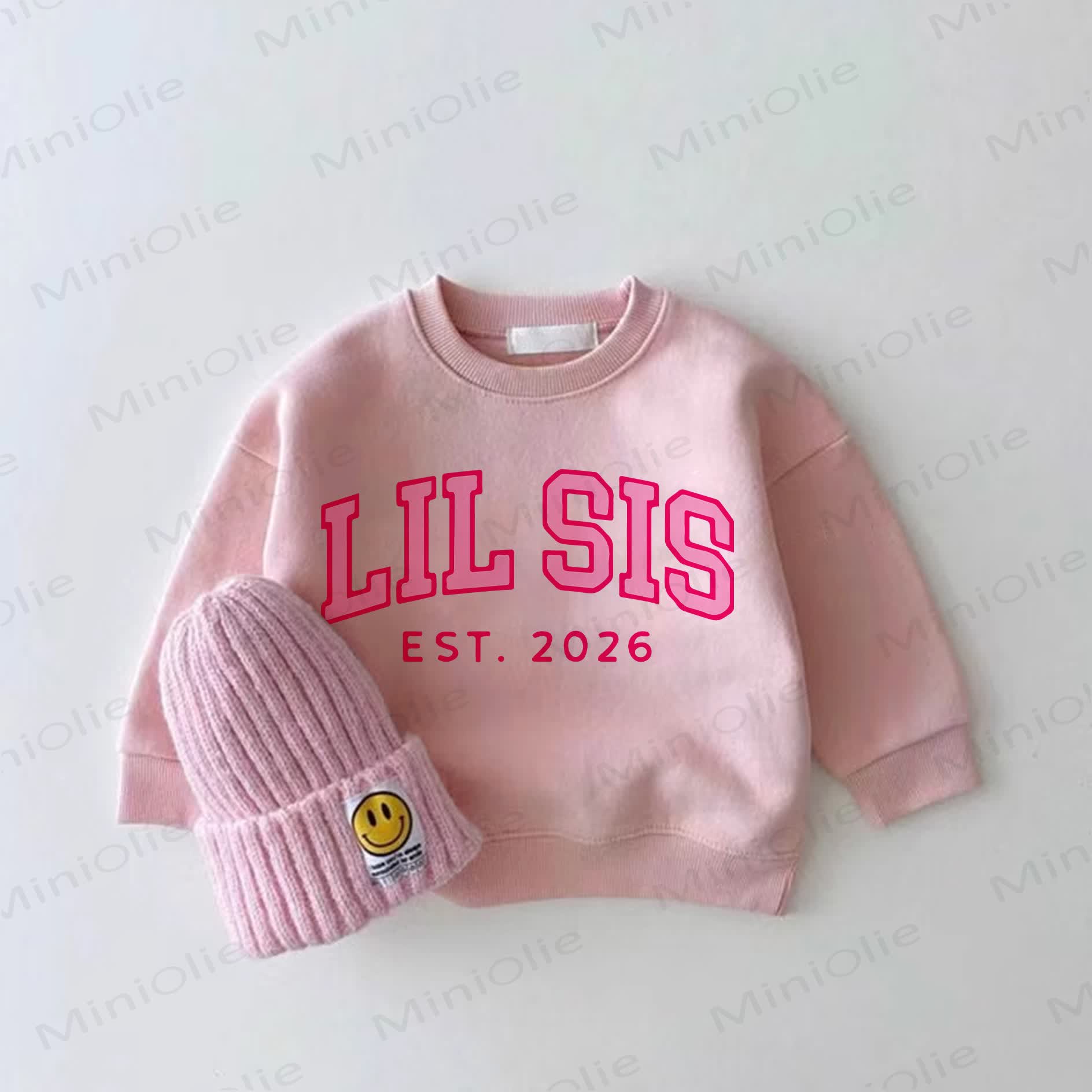 LIL SIS EST. 2026. Sweatshirt Baby Rosa - Rosa - 2-3J - image 1