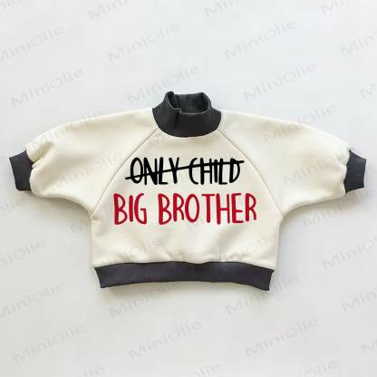 BIG BROTHER Baby Kleinkind Farbblock Sweatshirt - Beige & Schwarz - 3-5J - image 1
