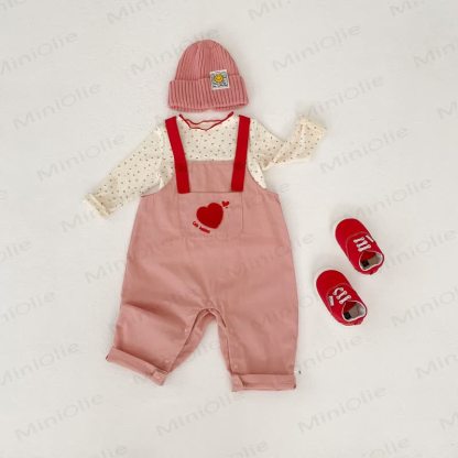 CUTE BUBBLES Baby Kleinkind -Mädchen - Overalls/ Beige Spitze - image 2