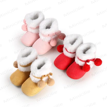 Baby Fleecestiefel mit Bommeln - image 9