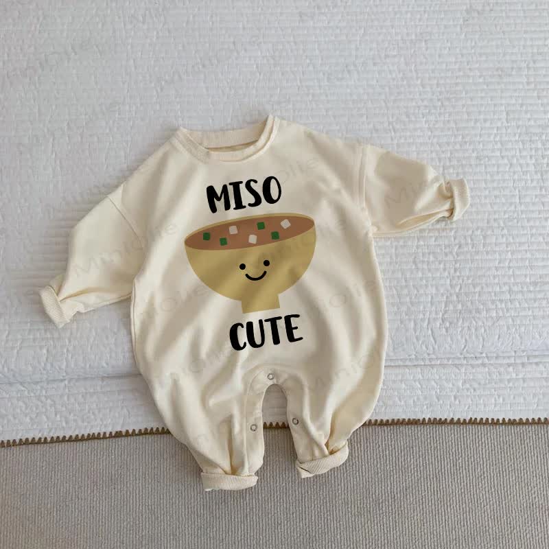 MISO CUTE Baby Kleinkind Smiley Beige Strampler - Beige - 2-3J - image 1