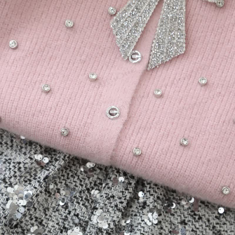 Schleife mit Stricken und Strickjacke für Kleinkind - image 10