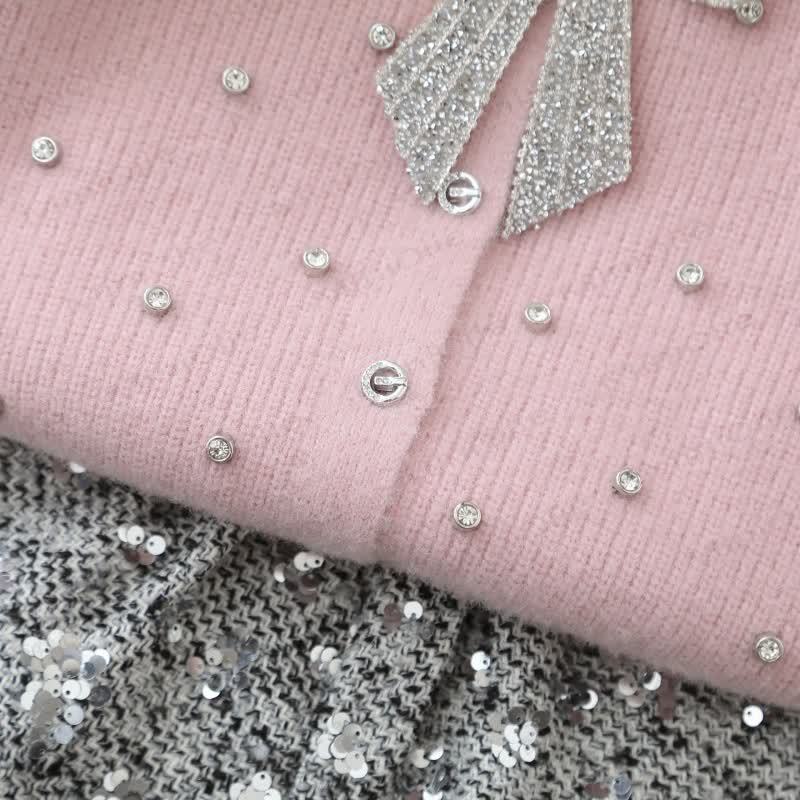 Schleife mit Stricken und Strickjacke für Kleinkind - image 10