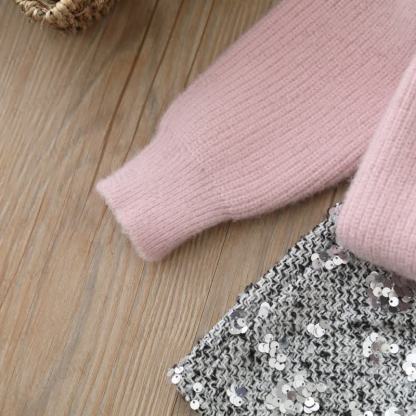 Schleife mit Stricken und Strickjacke für Kleinkind - image 7