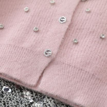 Schleife mit Stricken und Strickjacke für Kleinkind - image 11