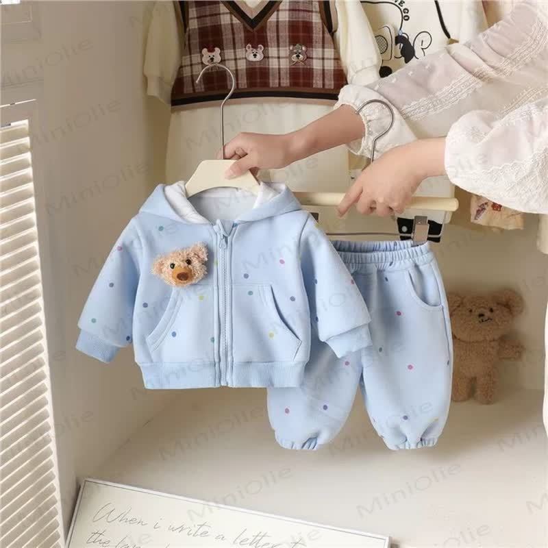 Baby Punkt 3D Bär 2-teiliges Set - Blau - 2-3J - image 3