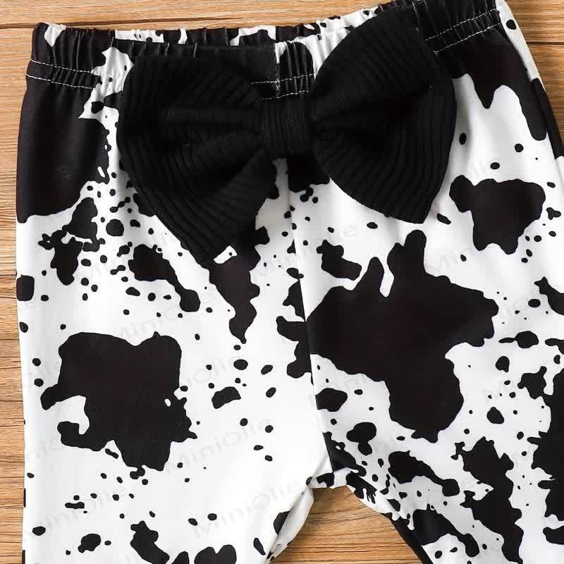 Baby Mädchen Bodysuit mit Puffärmeln und Hose mit Schleife - image 8