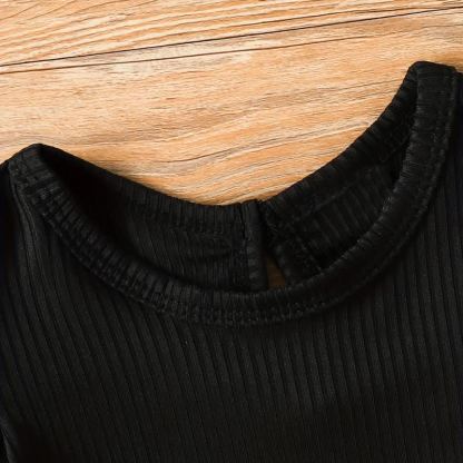 Baby Mädchen Bodysuit mit Puffärmeln und Hose mit Schleife - image 5