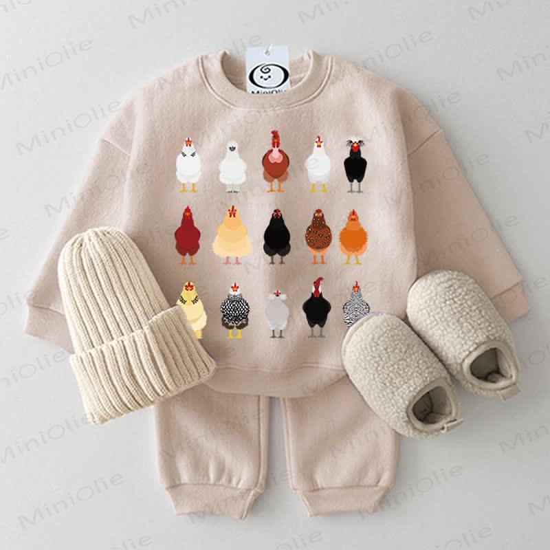 Baby 2-teiliges Mehrfarbig Hühnchen- Set in Beige - Beige - 2-3J - image 1