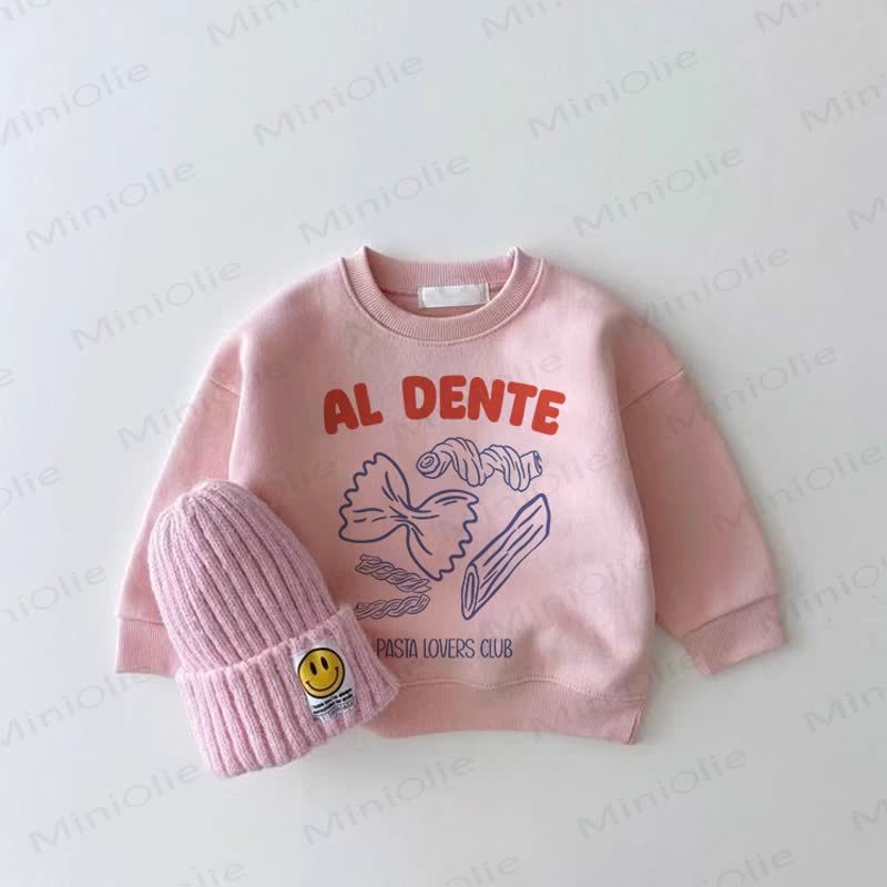 AL DENTE PASTA LOVERS CLUB Baby Mädchen Rosa Sweatshirt - Rosa - 2-3J - image 1