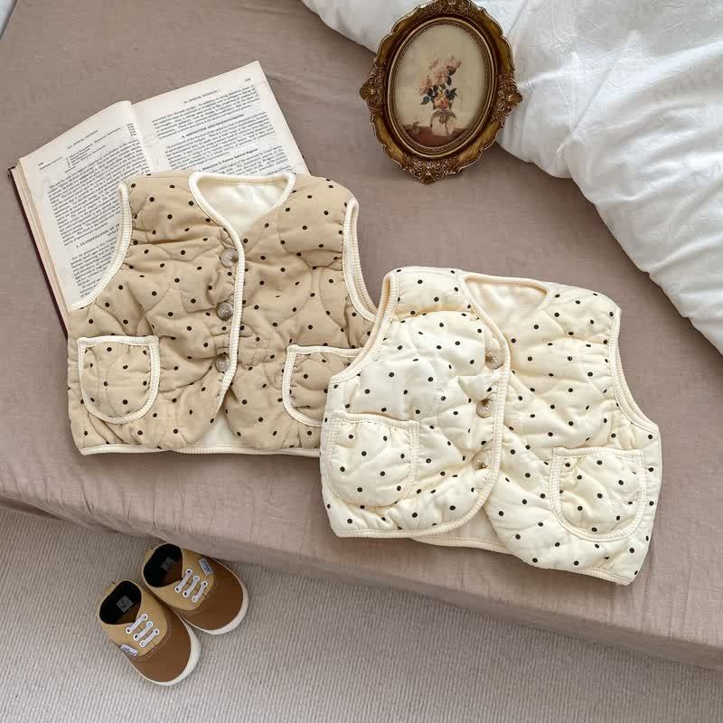 Ärmelloses Baby Punktmuster - Oberbekleidung - image 1