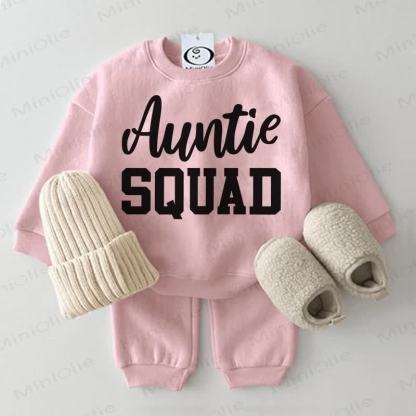 AUNTIE SQUAD Baby Sweatshirt Set, 2-teilig , Rosa - Rosa - 2-3J - image 1