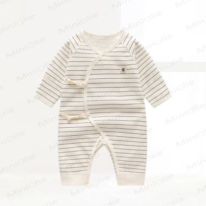 Baby Kimono- Strampler für Neugeboren - Weiß - 12-18M - image 3