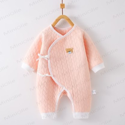 Baby Strampler mit Cartoon- Bär für Neugeboren - Rosa - 3-6M - image 2