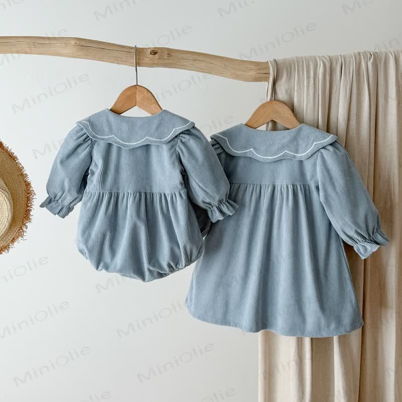 Kleid/ Bodysuit mit Blume für Baby und Kleinkind - image 3
