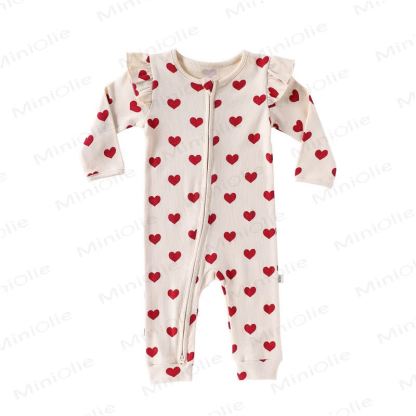 Süß Baby Neugeboren Pyjama Strampler - Aprikose - 18-24M - image 3