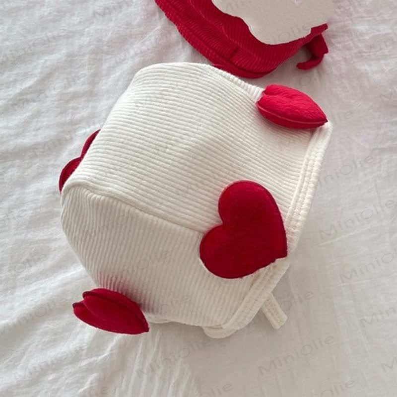 Baby Liebe/Streifen/ Punkt 2-teiliges Set - Weißer Hut - 18-24M - image 4