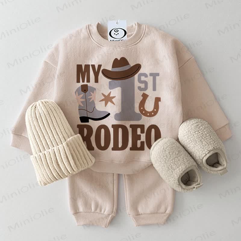 MY 1ST RODEO Baby 2-teiliges Beige Set - Beige - 2-3J - image 1