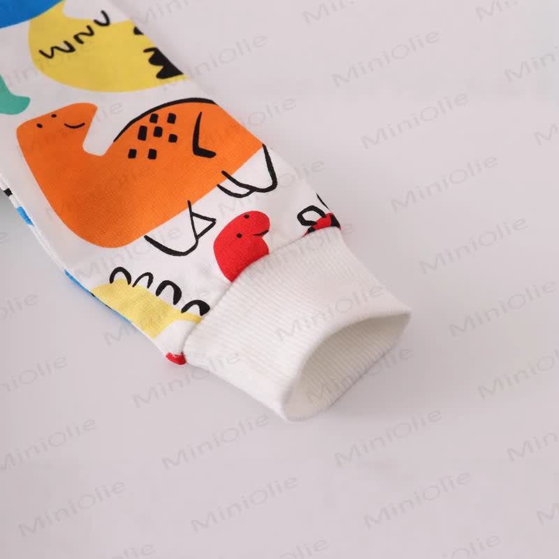 Kleinkind -Mädchen Sweatshirt mit Dinosaurier -Print  - image 4