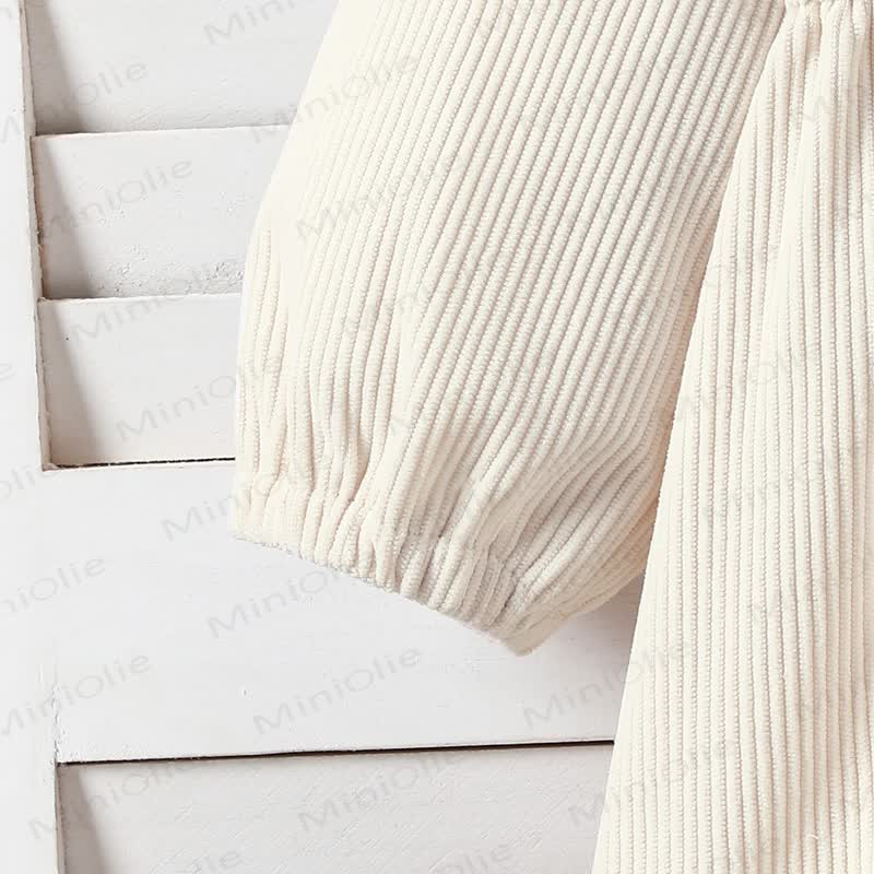 Kleid aus Kirsche Cord für Baby und Kleinkind - image 6