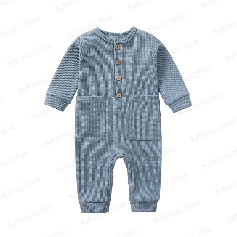 Baby Einfarbig in Strampler für Neugeboren - Blau - 12-18M - image 5