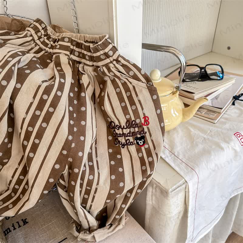 Gestickt Bär für Baby und Kleinkind - Kaffee - 8Y - image 5