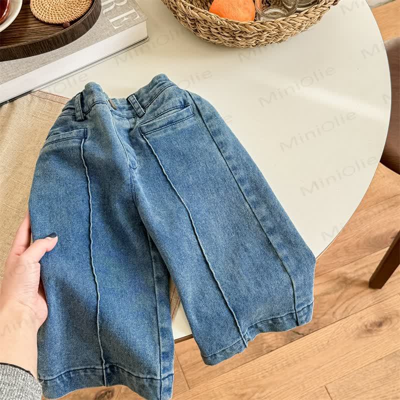 Baby Kleinkind Mädchen - Hose, Einfarbig - Hellblau - 8Y - image 2